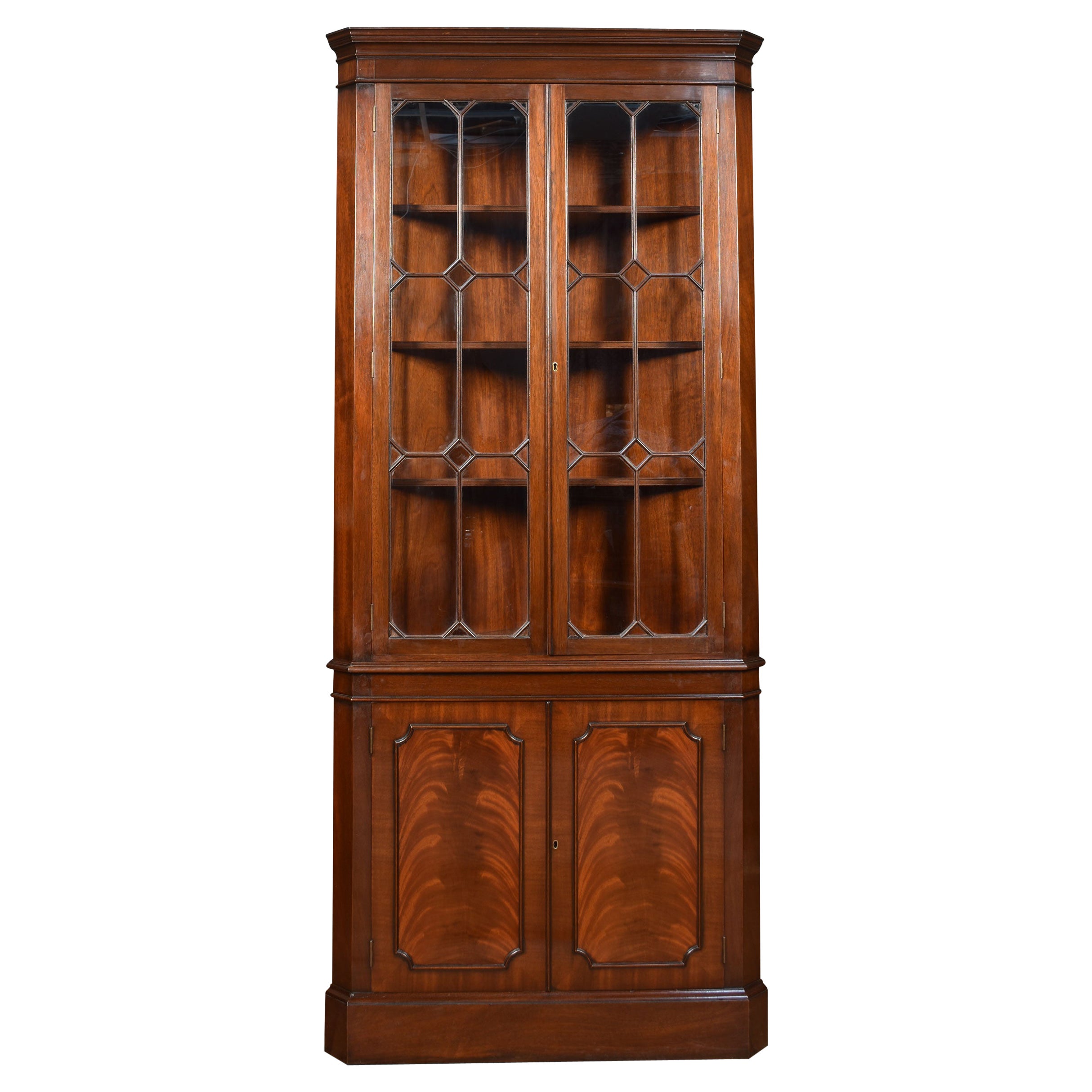 Credenza angolare in mogano in stile georgiano