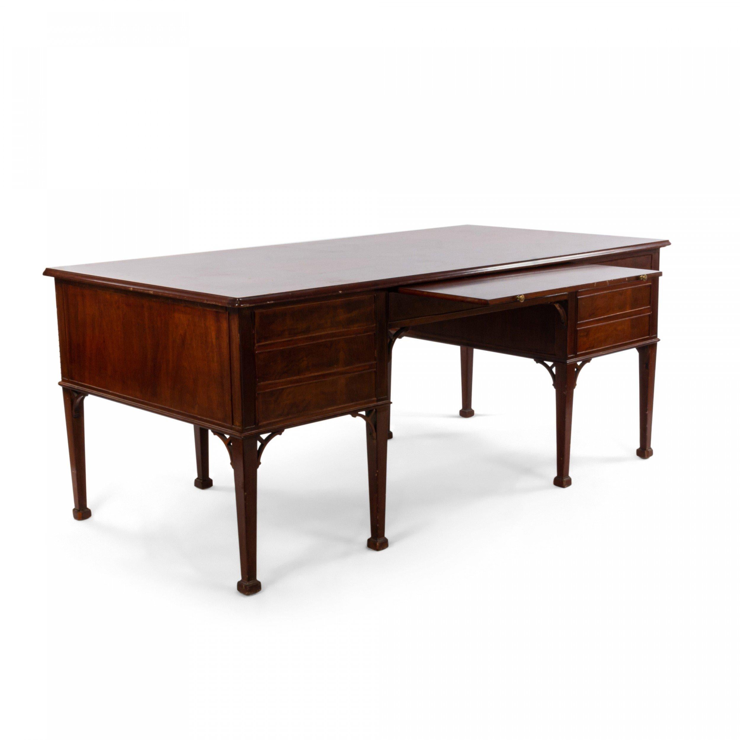 Georgian Style Mahogany Desk 1