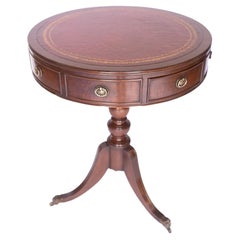 Georgian Style Mahogany Drum Table