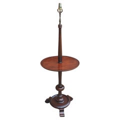 Georgian Style Mahogany Floor Table Lamp