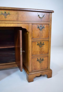 Georgian Style Mahogany Kneehole Desk by Charak Furniture Company