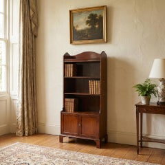 Georgian Style Mahogany Open Bookcase
