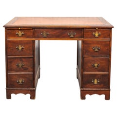 Georgian Style Mahogany Pedestal Desk