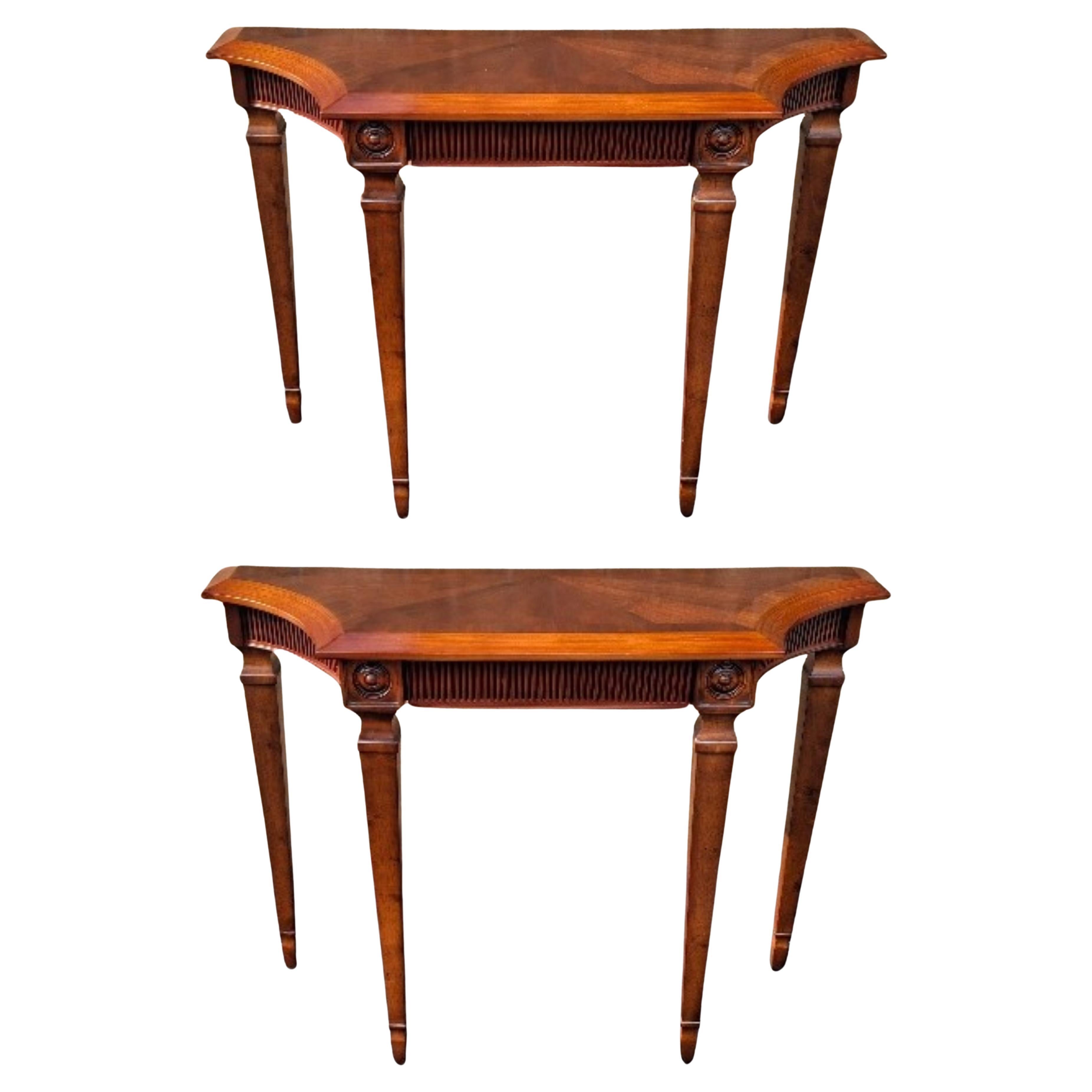 Console à un tiroir en acajou de style géorgien en vente