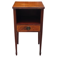 Georgian Style Mahogany Two-Tier Single Drawer BedSide Table