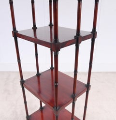 Georgian Style Mahogany Whatnot Bookcase