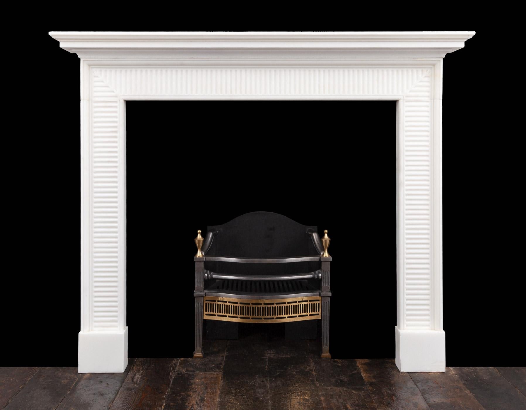 georgian marble fireplace