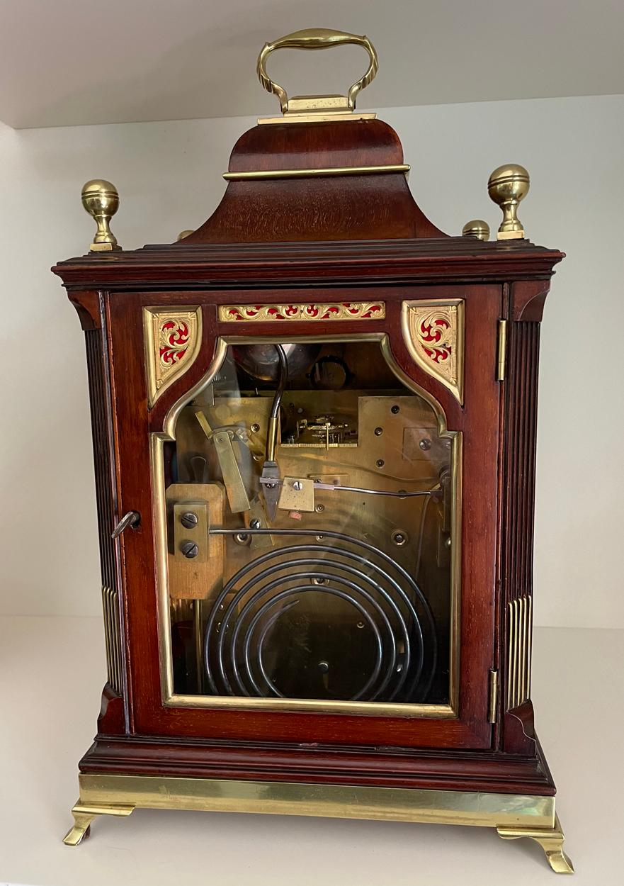 Mid-19th Century Georgian Style Musical Clock, Chiming on 8 Bells, 19th Century For Sale