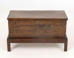 Georgian Style Oak Chest on Stand