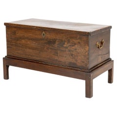 Georgian Style Oak Chest on Stand