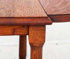 Georgian Style Oak Drop Leaf Side Table