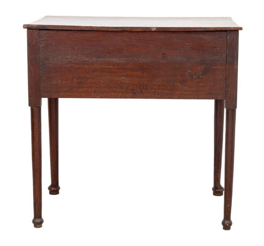 20th Century Georgian Style Oak Lowboy For Sale