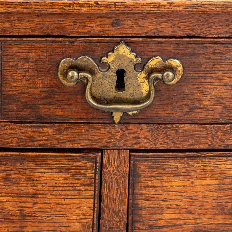 Georgian Style Oak Lowboy For Sale 1