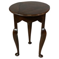 Antique Georgian Style Oak Side Table