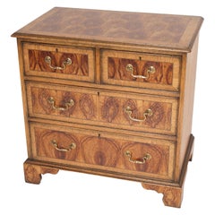 Georgian Style Oyster Burl Chest of Drawers
