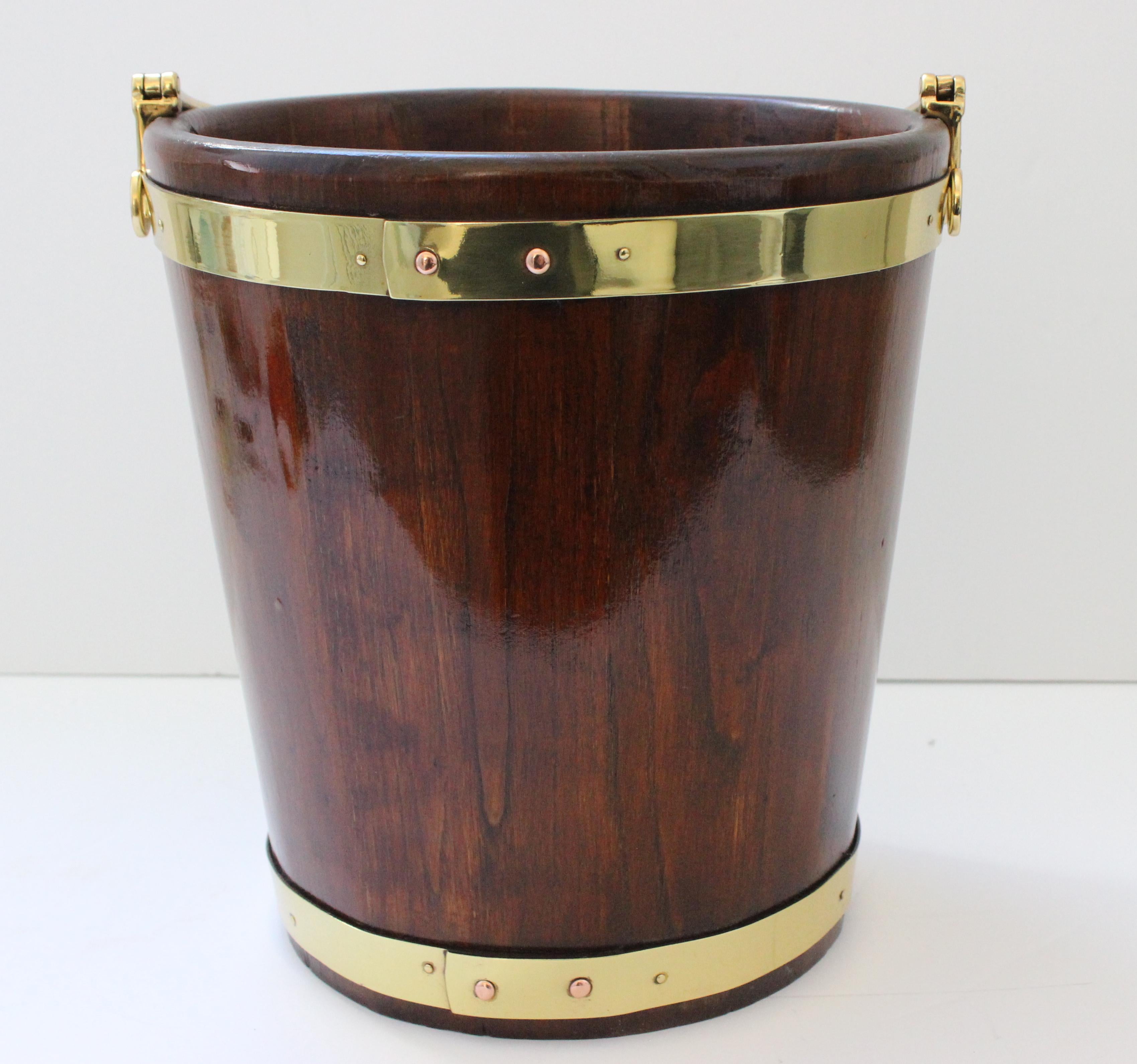 Brass Georgian Style Peat Bucket by Valenti