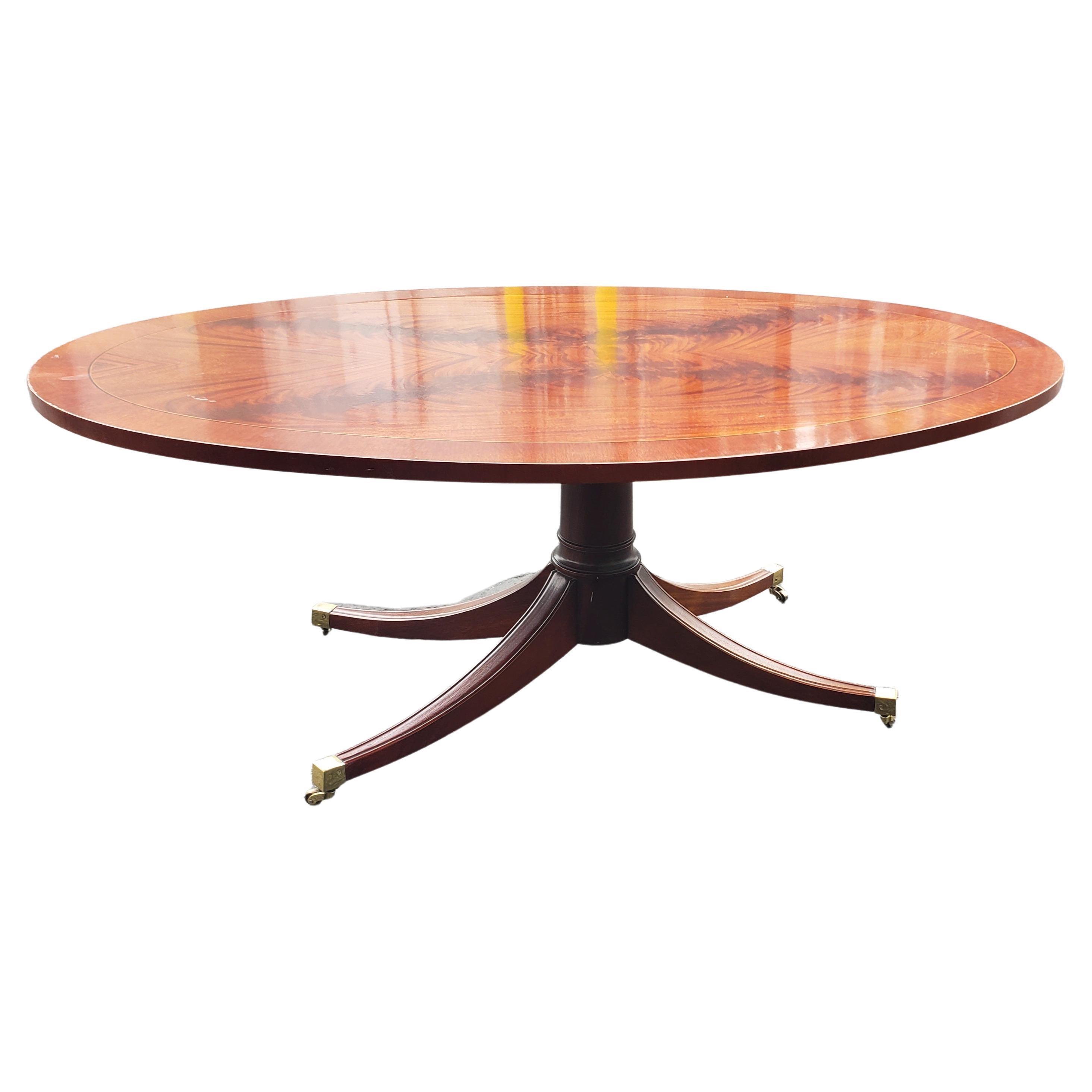hekman oval coffee table