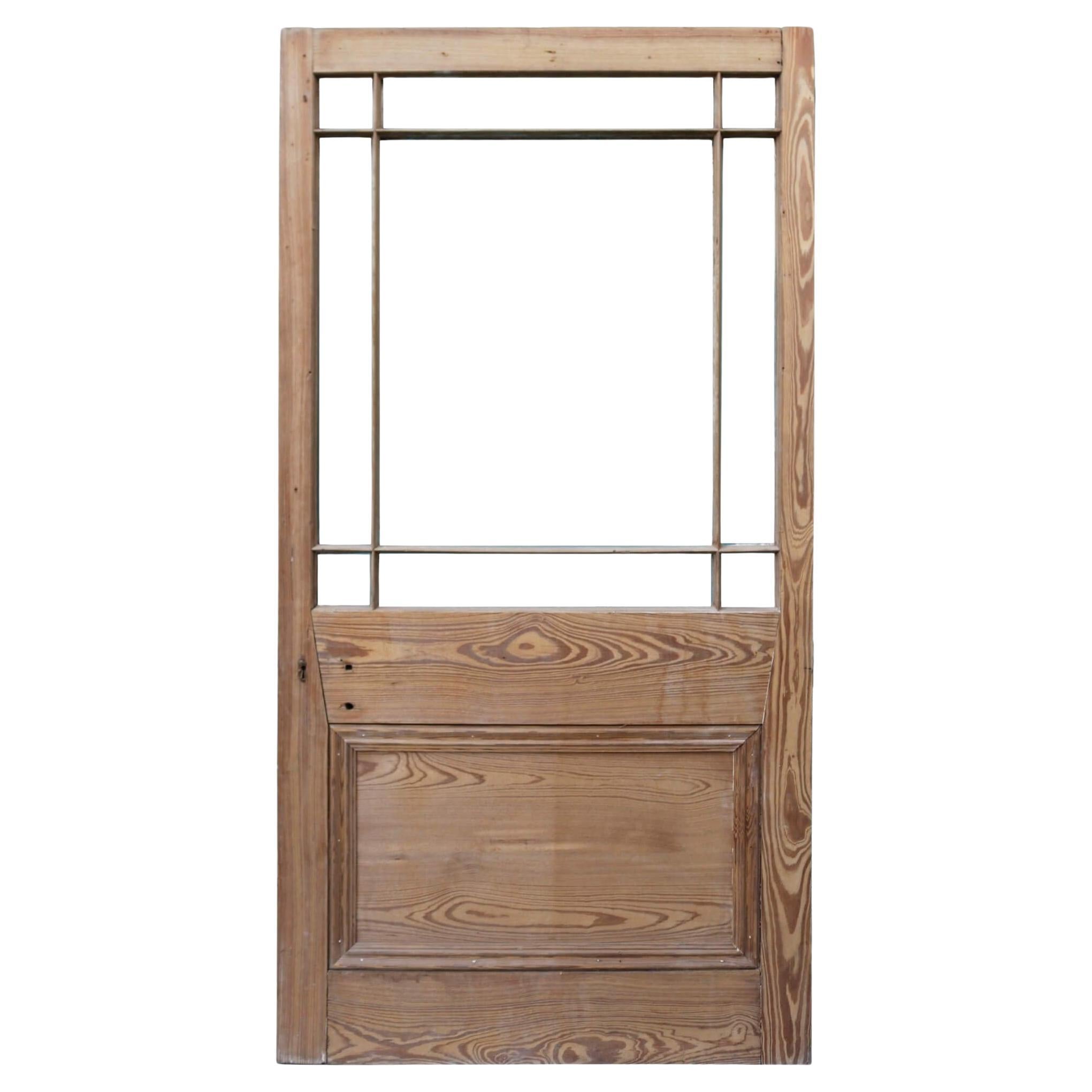 Style Pitch Pine Internal Door for Glazing For Sale at 1stDibs
