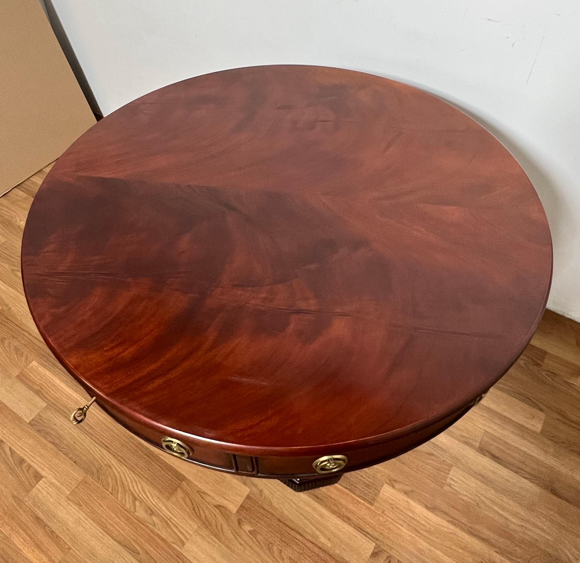 Georgian Style Ralph Lauren Mahogany Rent or Center Table, Circa 1990s In Good Condition In Peabody, MA