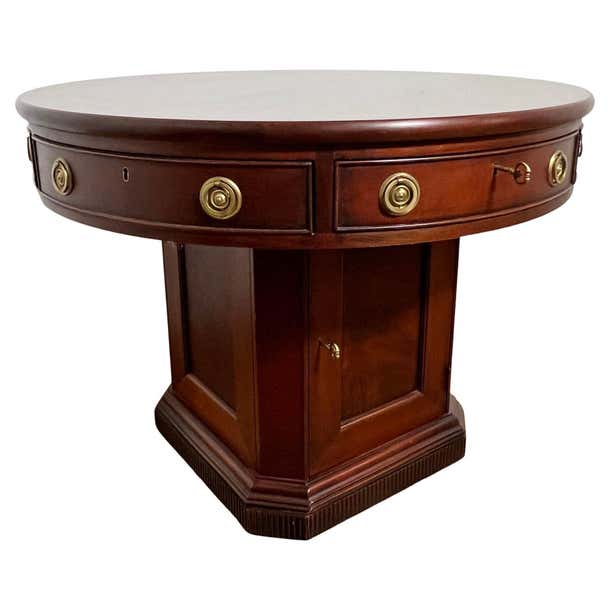 Georgian Style Ralph Lauren Mahogany Rent or Center Table, Circa 1990s ...