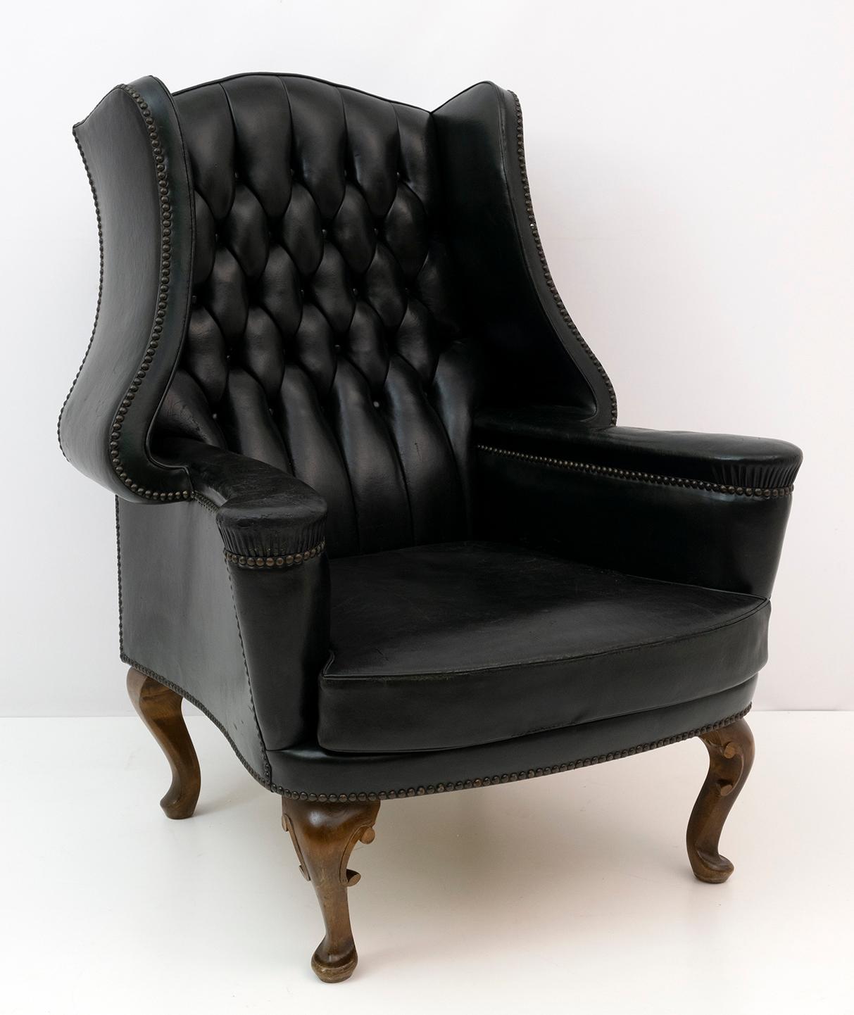 We are pleased to offer this rare and original Georgian style armchair for sale. A very beautiful collectible and decorative armchair. It is made according to the early Gothic designs which were solid wood, this is a later adaptation in the Georgian