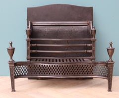 Georgian Style Reclaimed Polished Steel Fire Grate