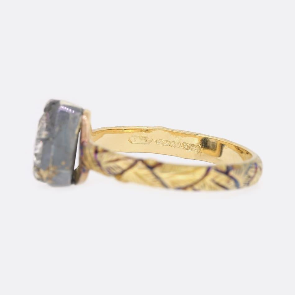 Georgian Style Rose Cut Diamond Ring For Sale 1