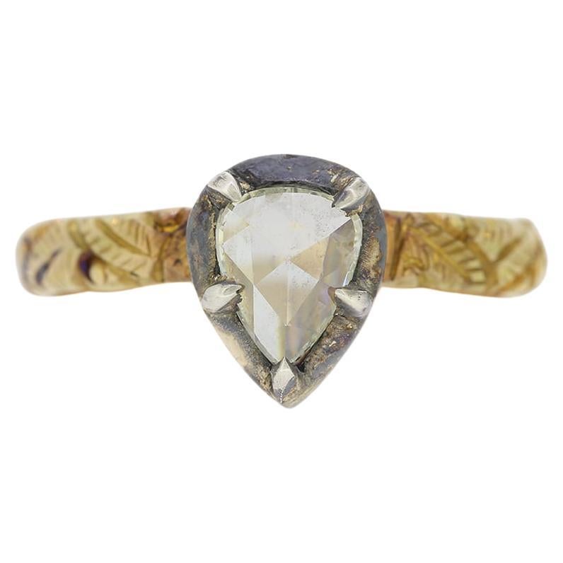 Georgian Style Rose Cut Diamond Ring For Sale