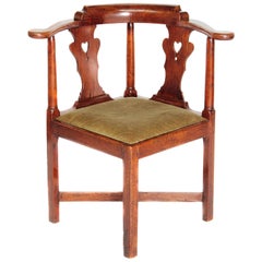Antique Georgian Style Roundabout or Smoking Chair