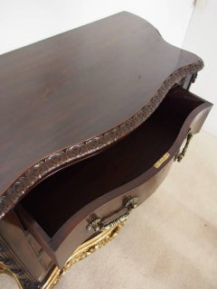 Georgian Style Serpentine Mahogany Chest of Drawers