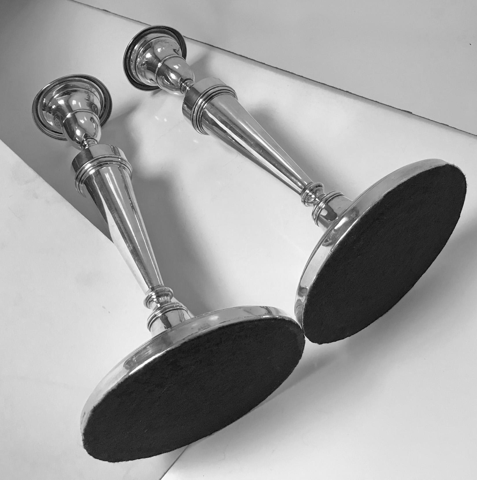mappin and webb silver candlesticks