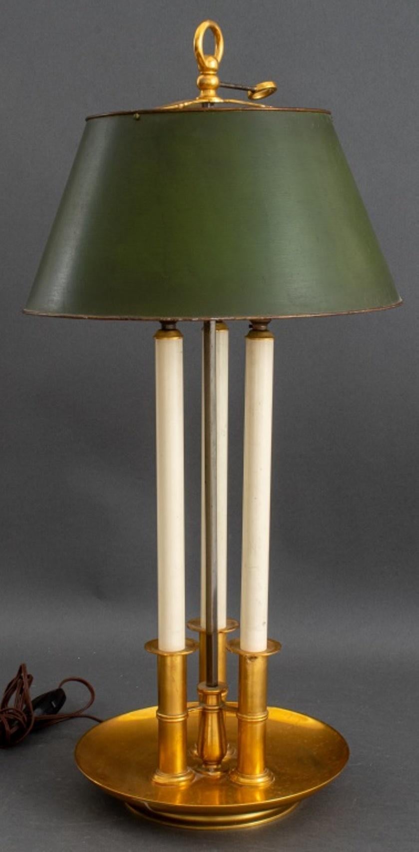 Georgian Style Tall Bouillotte Lamp In Brass 1