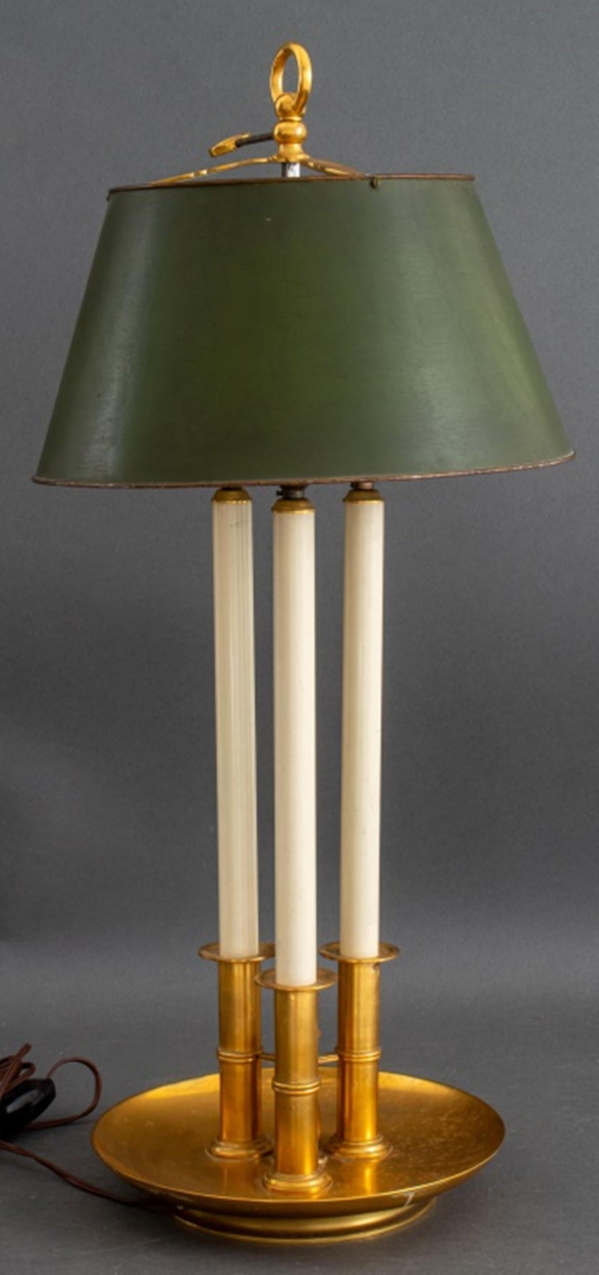 Georgian Style Tall Bouillotte Lamp In Brass 2