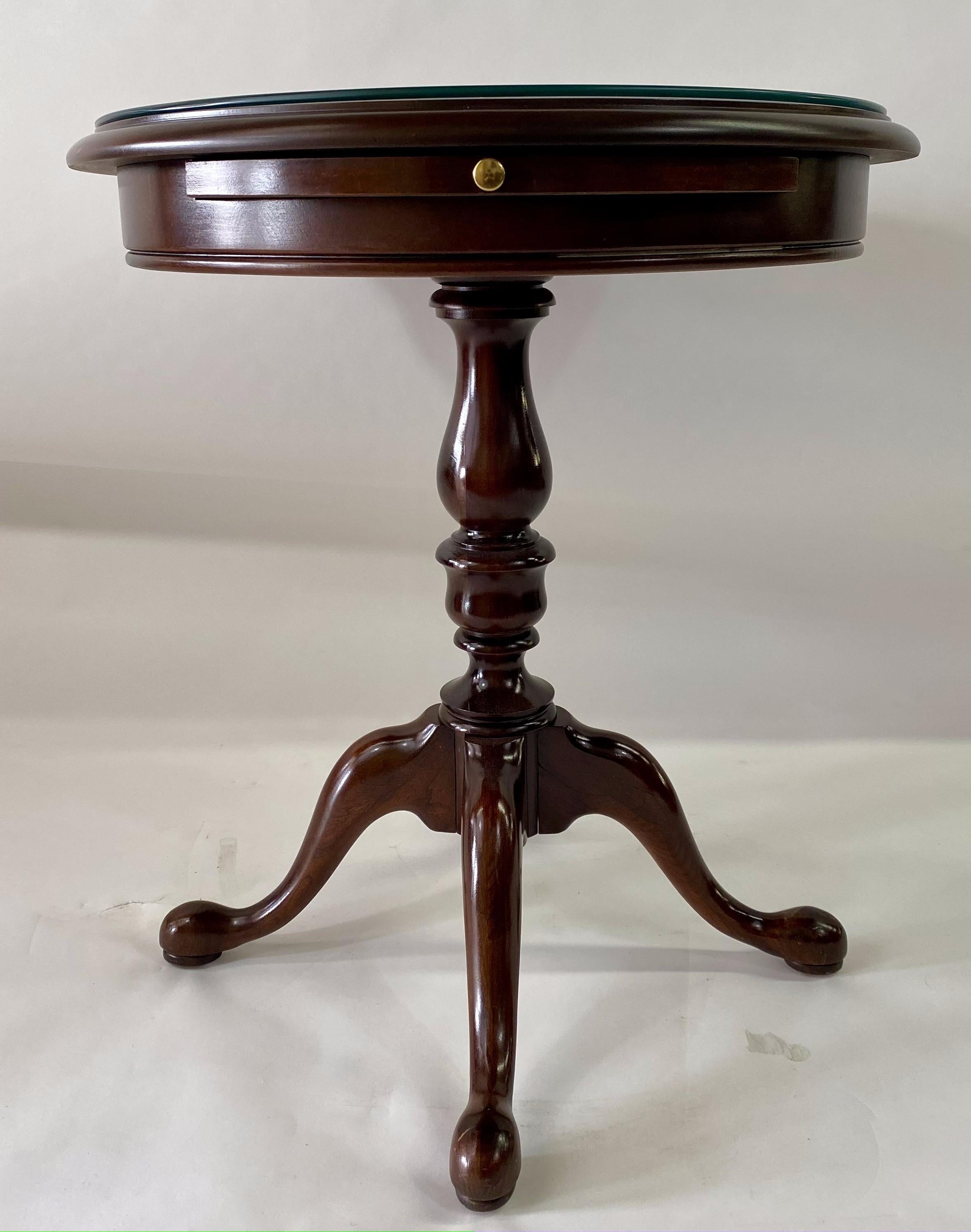 Georgian Style Tri-Leg Mahogany Gueridon, Side or End Table In Good Condition For Sale In Plainview, NY