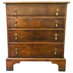 Georgian Style Walnut Bachelors' Chest of Small Size