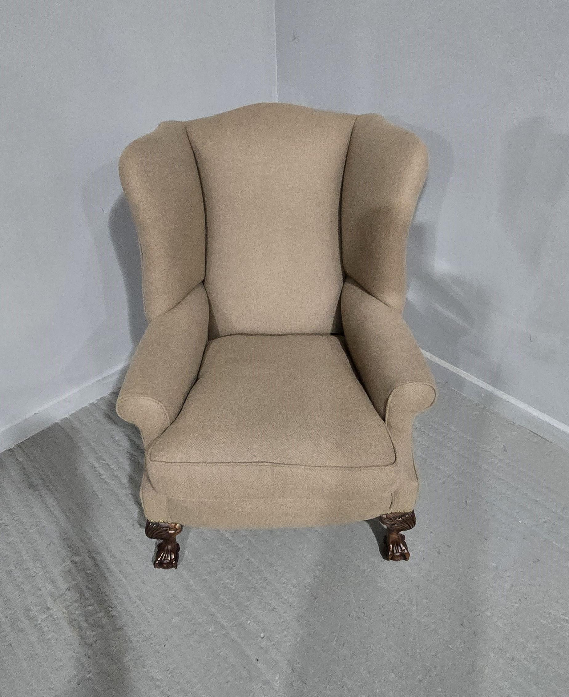 Georgian Style Ohrensessel (Mahagoni) im Angebot