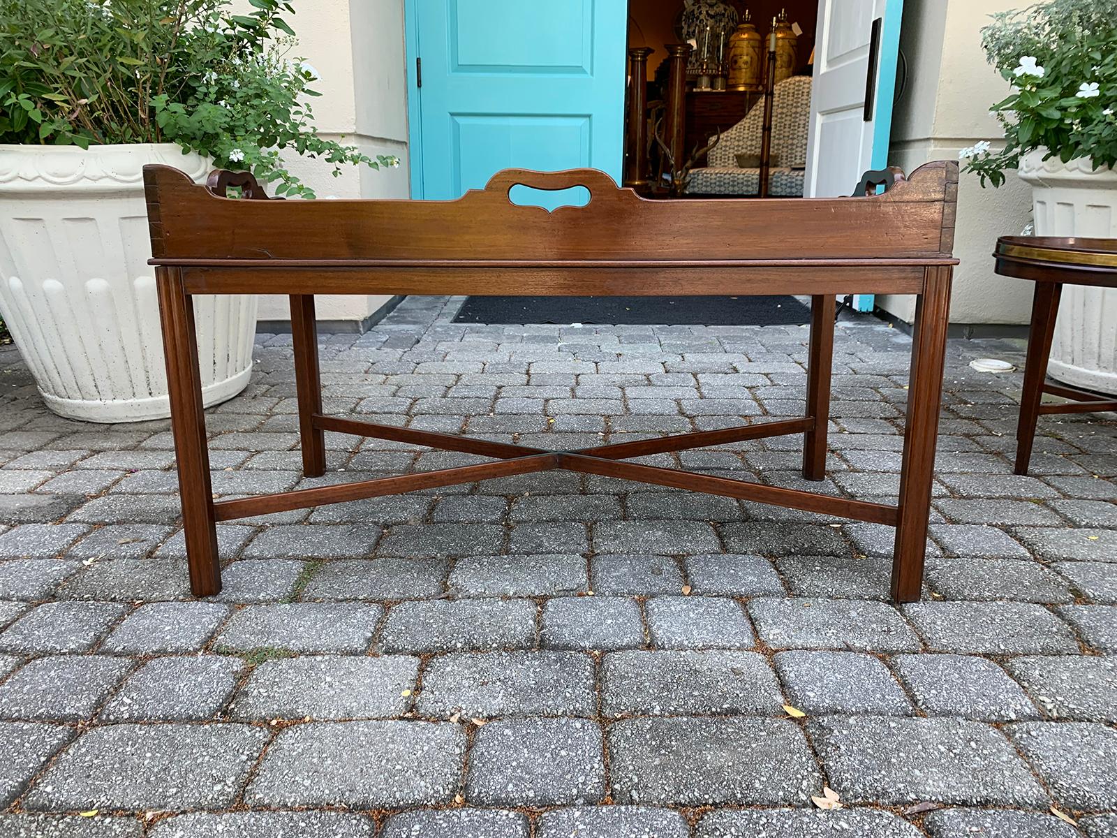 Georgian Style Wood Tray Coffee Table, circa 1830-1840s 10