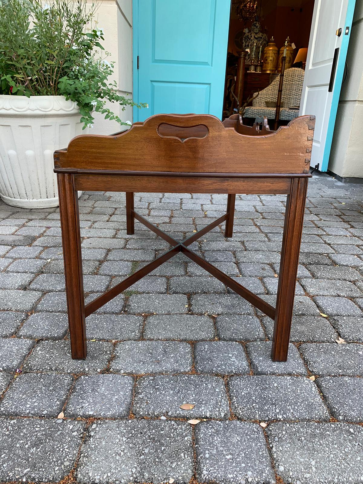 Georgian Style Wood Tray Coffee Table, circa 1830-1840s 4