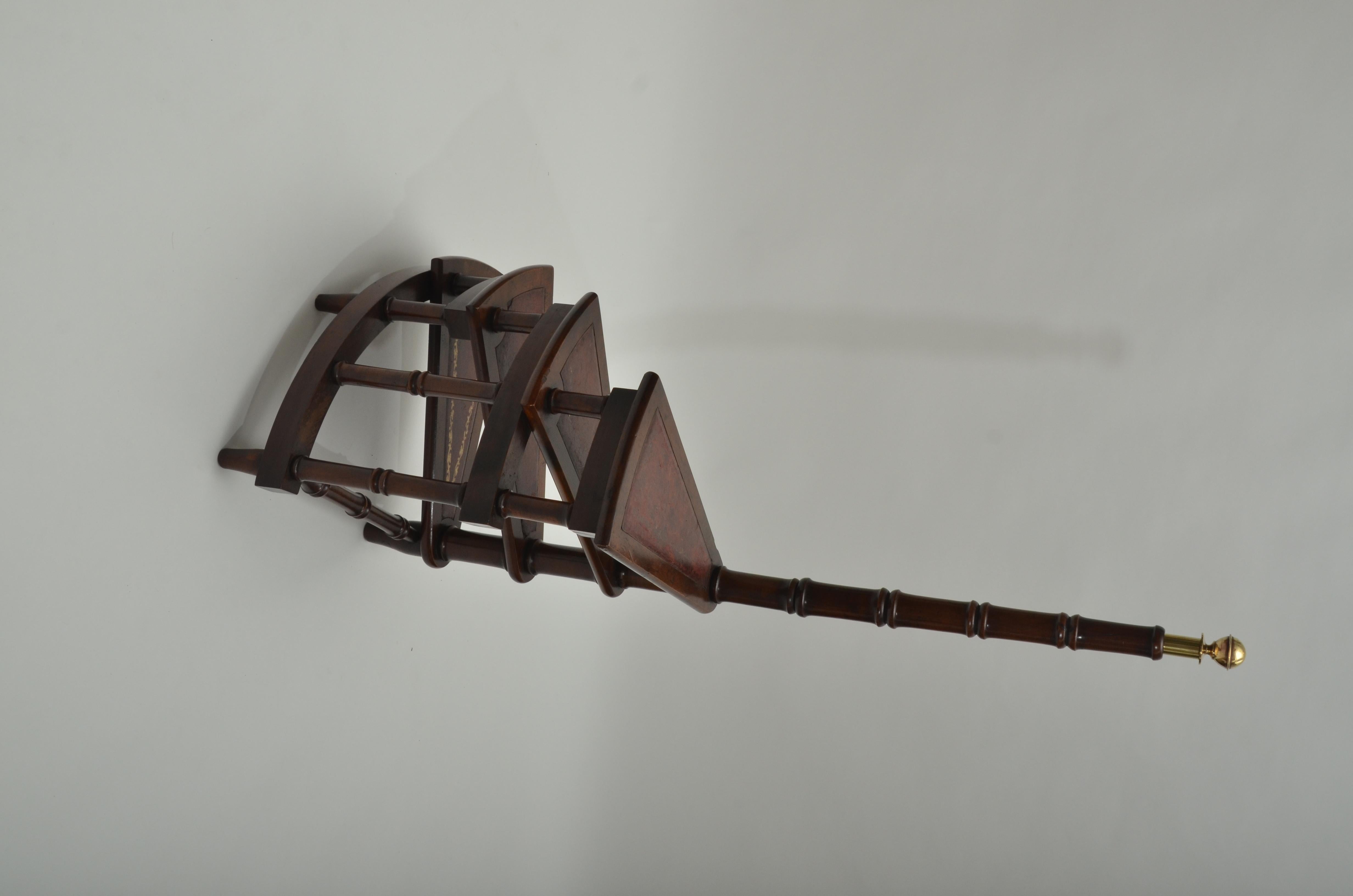 Mid-20th Century Georgian Style Yew Wood Library Steps, England, circa 1940s For Sale