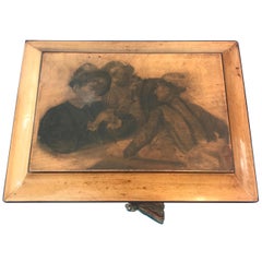 Georgian Sycamore Penwork Box, circa 1820