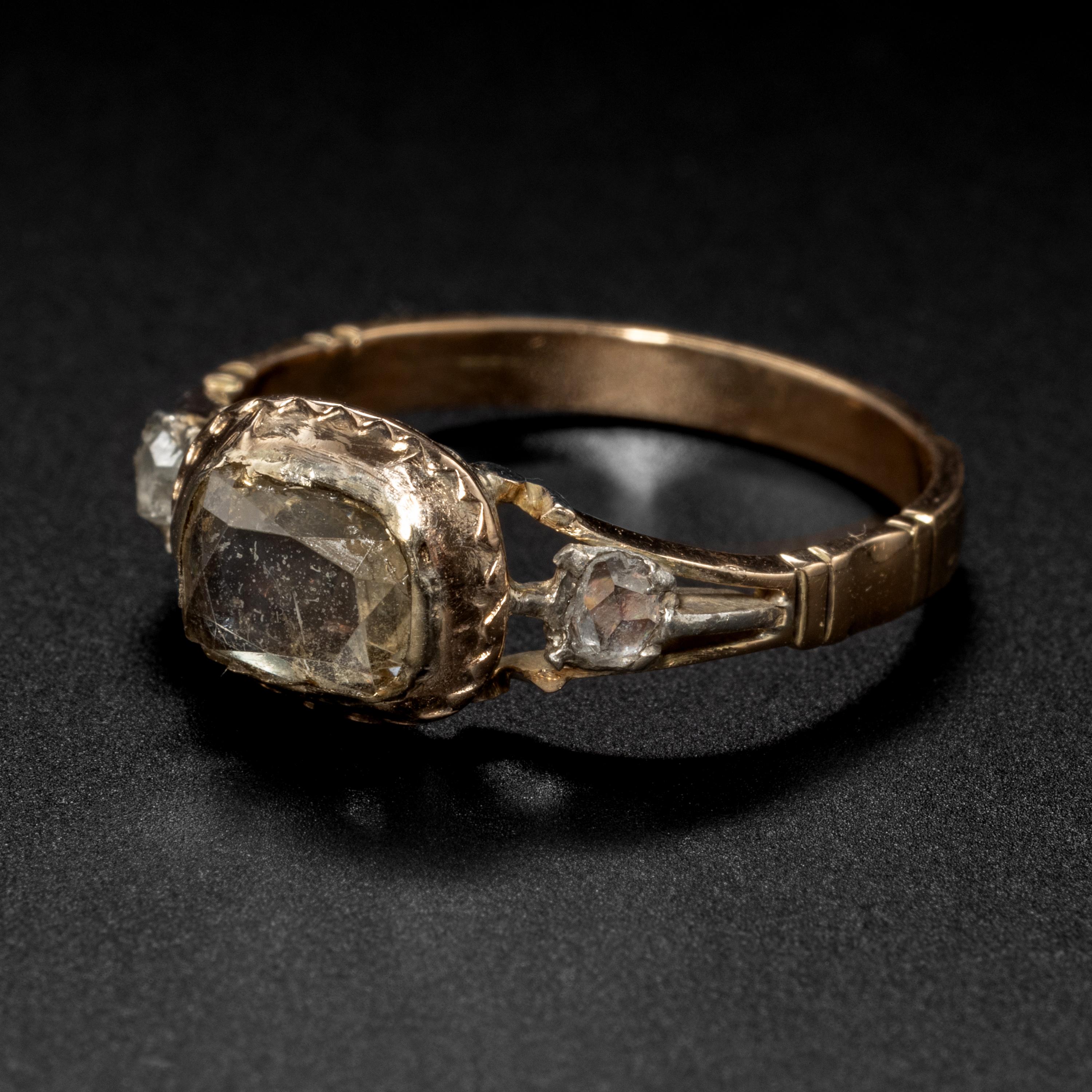 Rose Cut Georgian Table Cut Diamond Ring