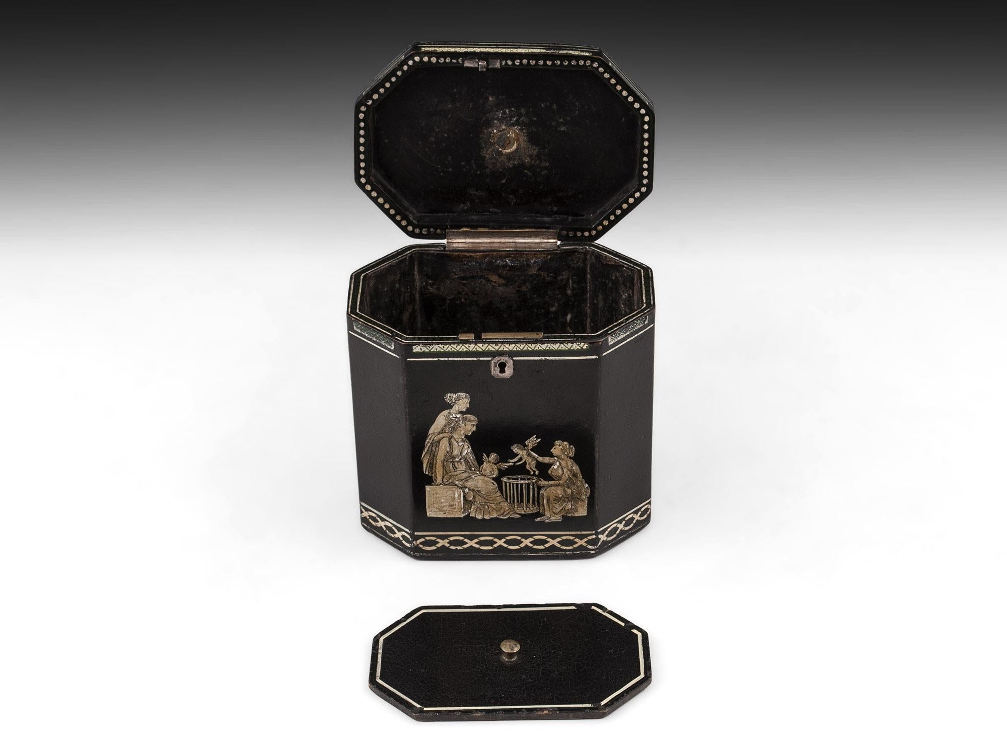 Early 19th Century Georgian Tea Caddy Henry Clay 'Attributed' For Sale