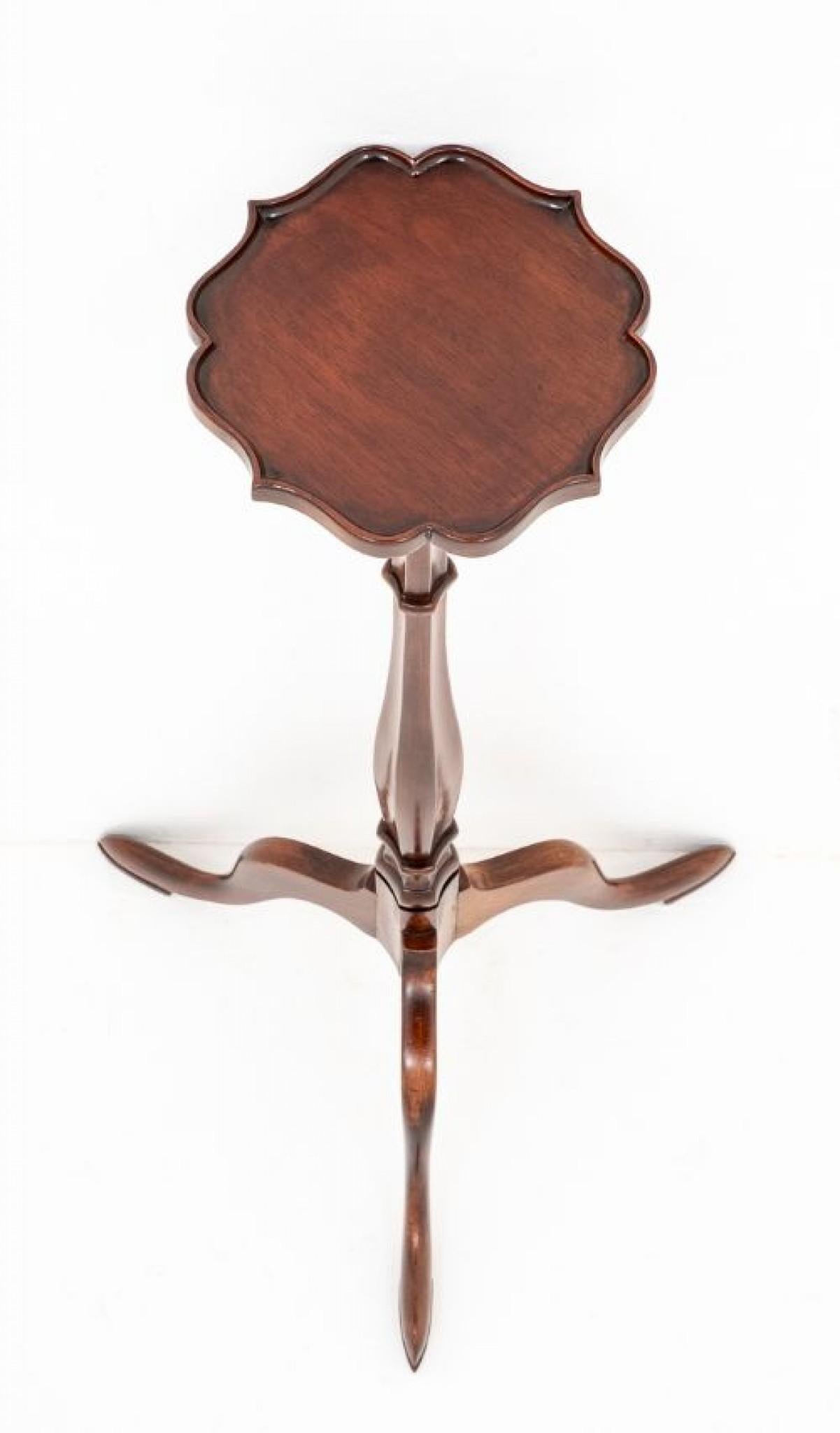 Antorcha Georgiana Mesa de Caoba Soporte Antorcha principios del siglo XX en venta