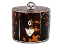 Georgian Tortoiseshell Tea Caddy