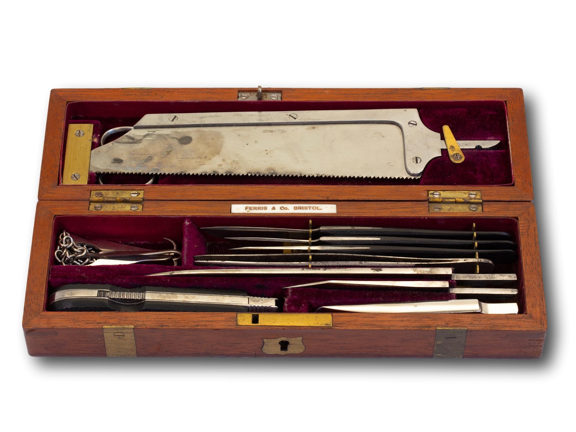 Brass Georgian Travelling Field Surgeons Box For Sale