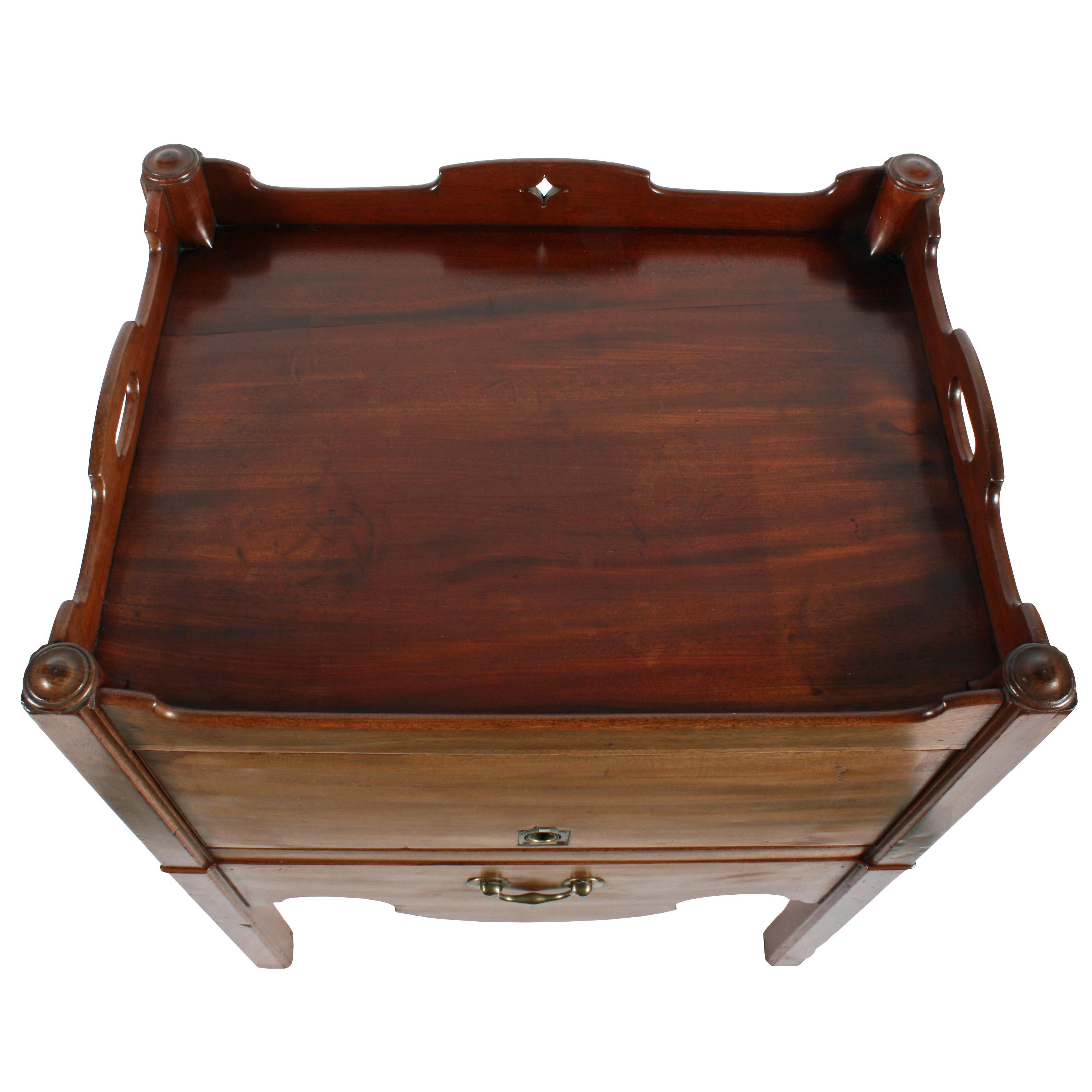 Georgian Tray Top Commode For Sale 2