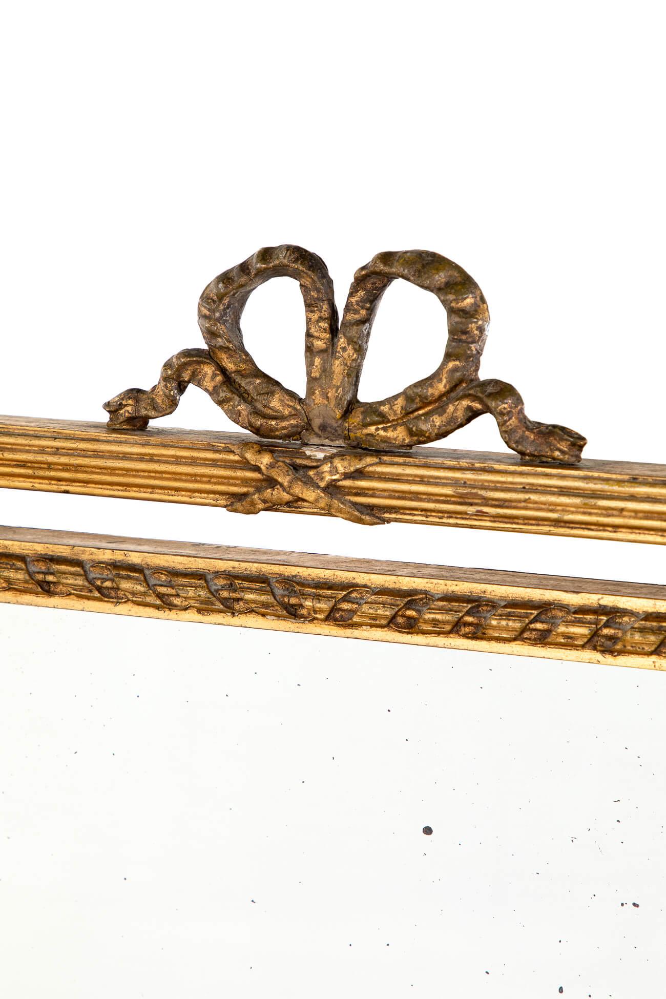 Georgian Triptych Gilt Mirror For Sale 8