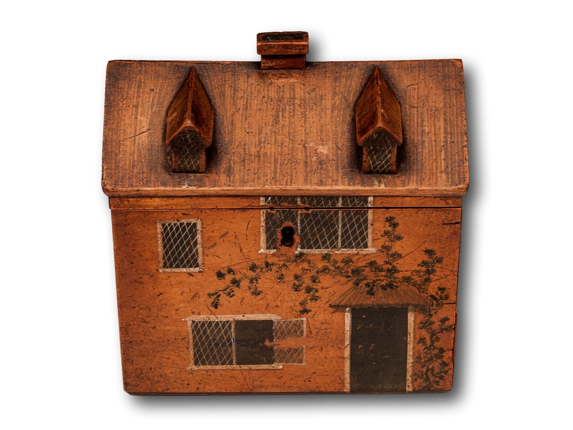Tunbridge Ware Folk House Sewing Box

From our Sewing Box collection, we are thrilled to offer this Novelty Folk Art Cottage Sewing Box. The box of rectangular form made from Sycamore wood and modelled as a cottage with an apex roof, chimney and