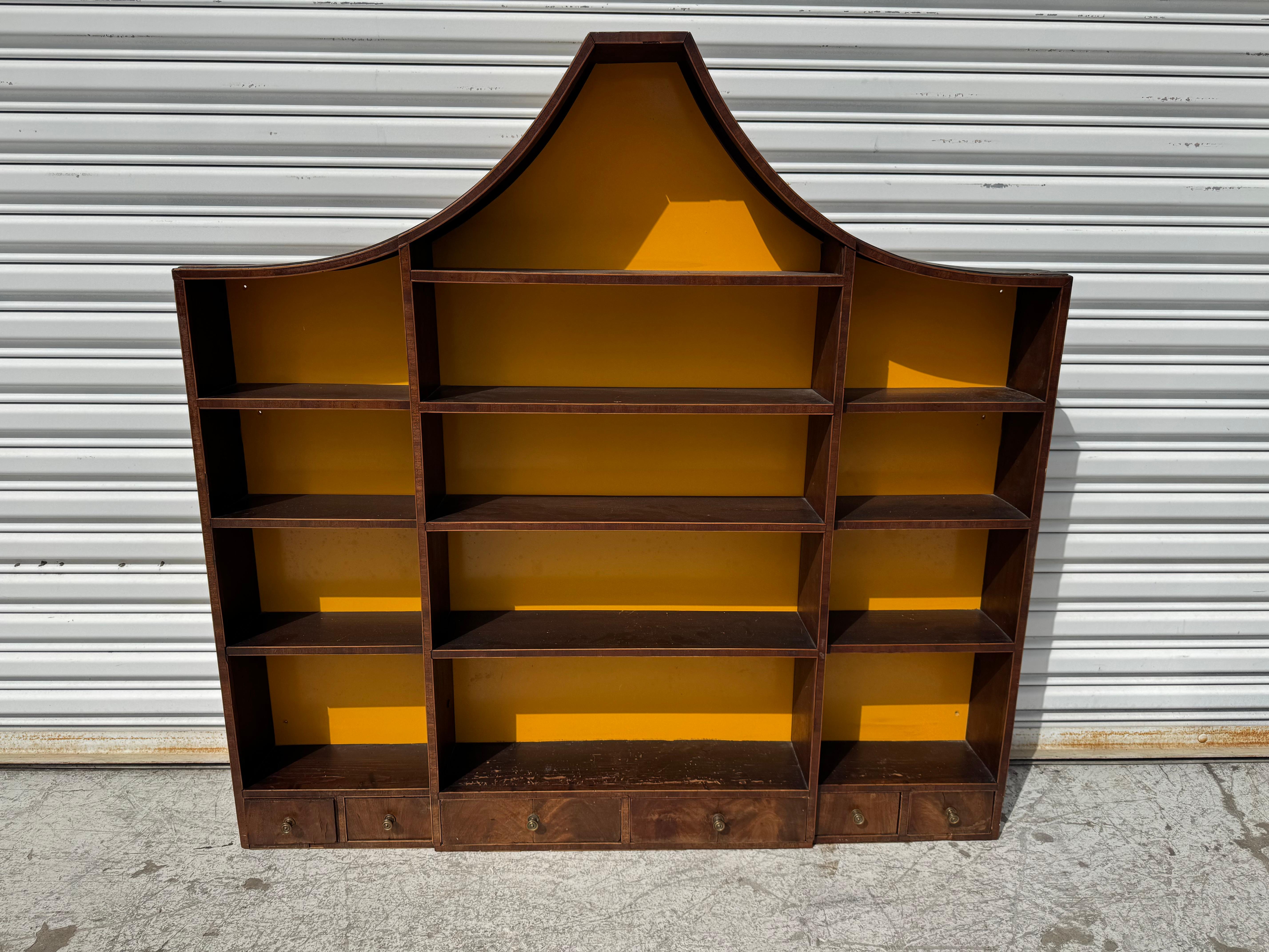 This piece is of the period.
It was made in England between 1820-40.
The 6 drawers are veneered with a beautiful flaming mahogany and the edges are inlaid with satinwood.
The piece is authentic in its form with no restorations.
It bears all the