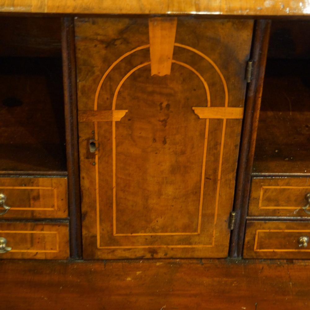 Georgian Walnut Bureau 4